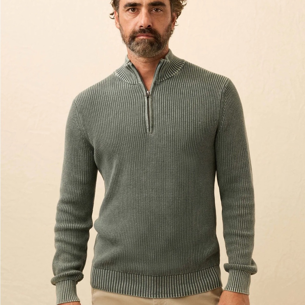 Faherty Sunwashed Quarter Zip | Men’s XL